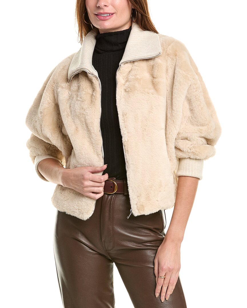 La Fiorentina Bomber Jacket In Beige