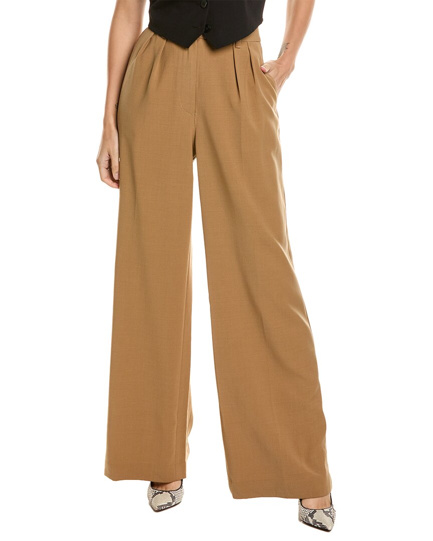 Rag & Bone Marianne Italian Stripe Pants In Brown
