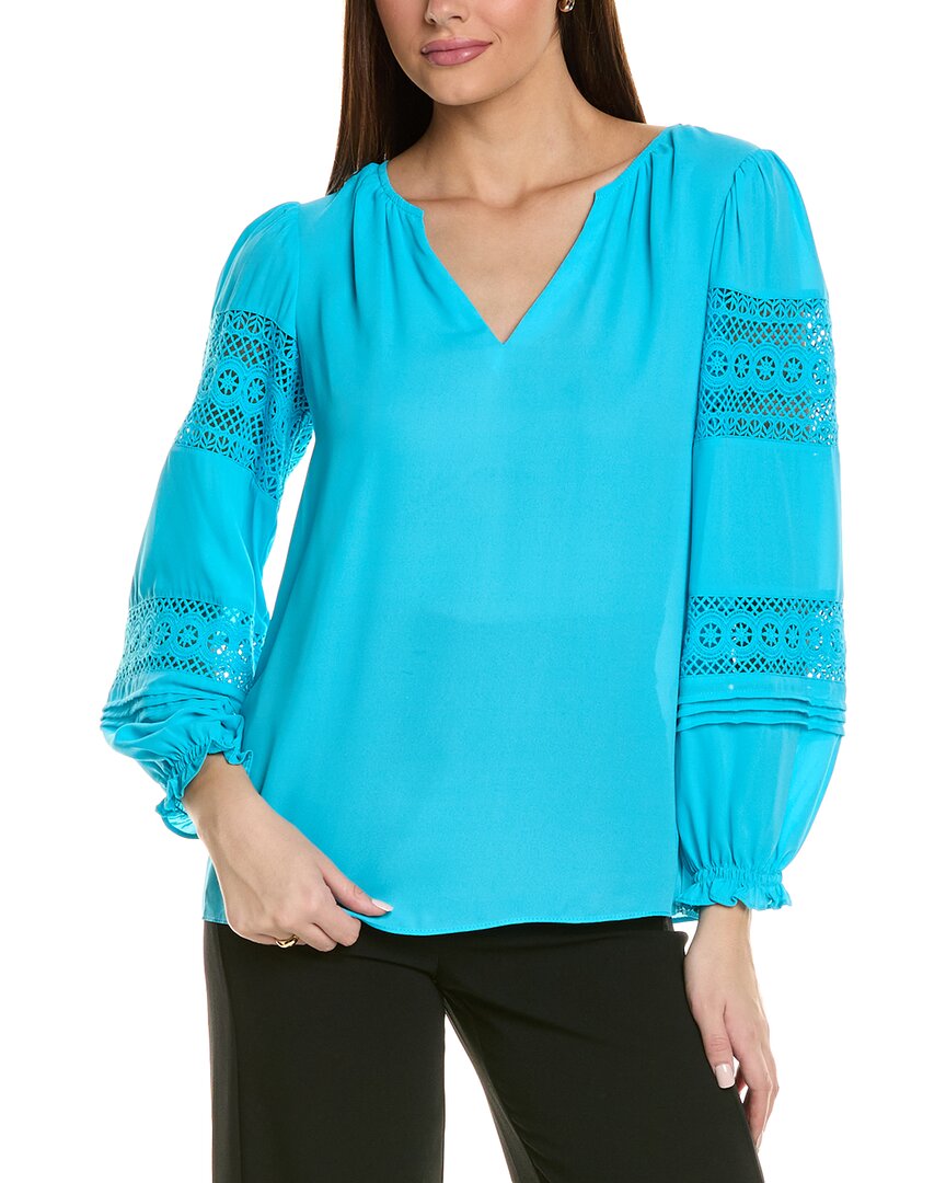 Joseph Ribkoff Lace Insert Blouse