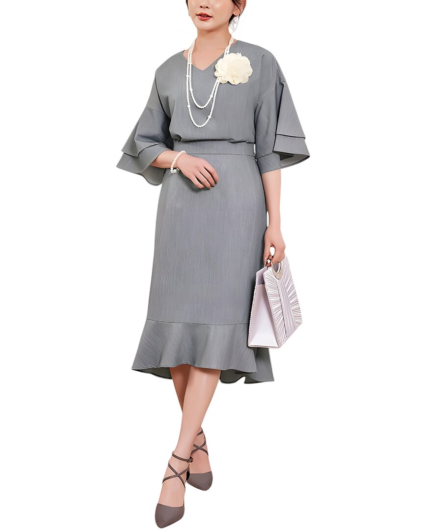 Lily Kim 2pc Blouse & Skirt Set