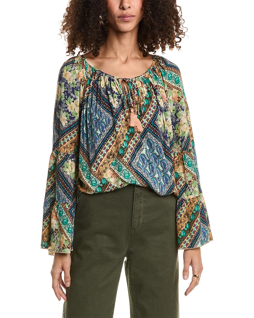 Shop Johnny Was Miza Blouse In Green