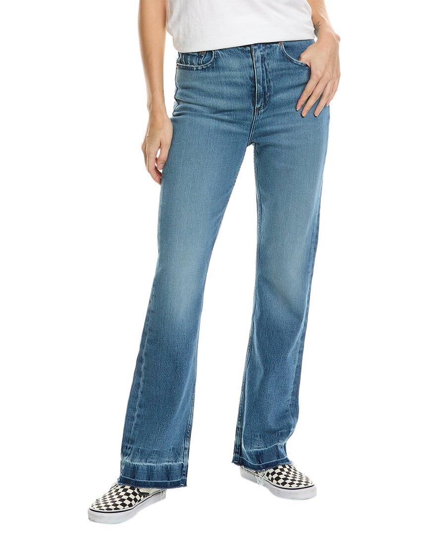 Shop Rag & Bone Peyton Mid-rise Boot Cut Jean In Blue