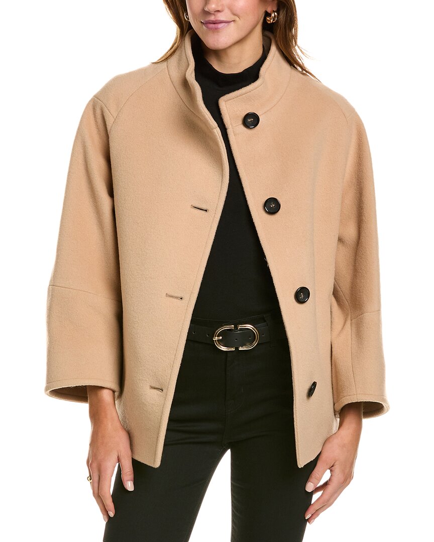 CINZIA ROCCA ICONS CINZIA ROCCA ICONS SHORT WOOL-BLEND COAT 