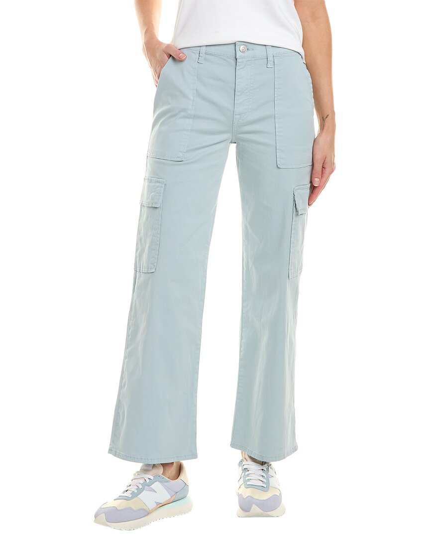 Hudson Jeans Rosalie High Waist Wide Leg Cargo Pants In Grey