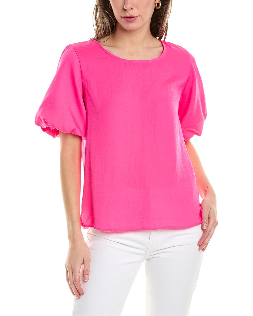 Vince Camuto Puff Sleeve Blouse In Pink
