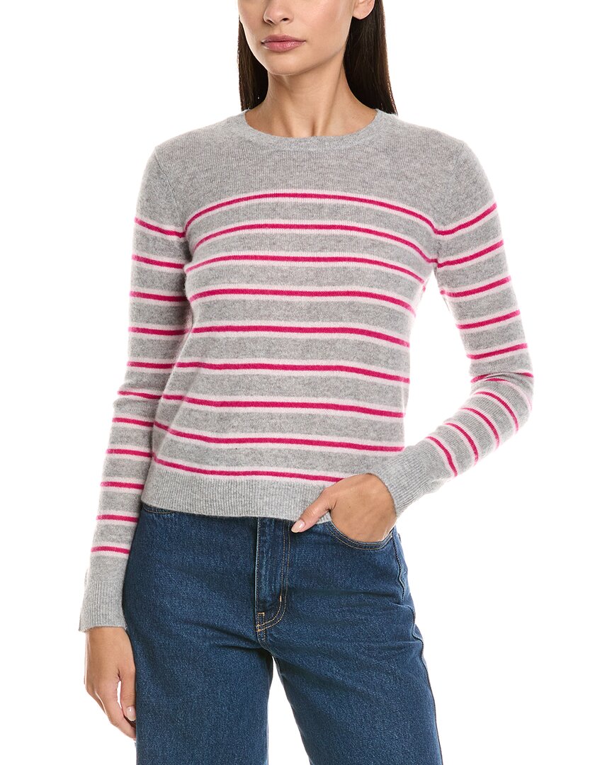 Philosophy Di Lorenzo Serafini Philosophy Stripe Cashmere Sweater In Gray