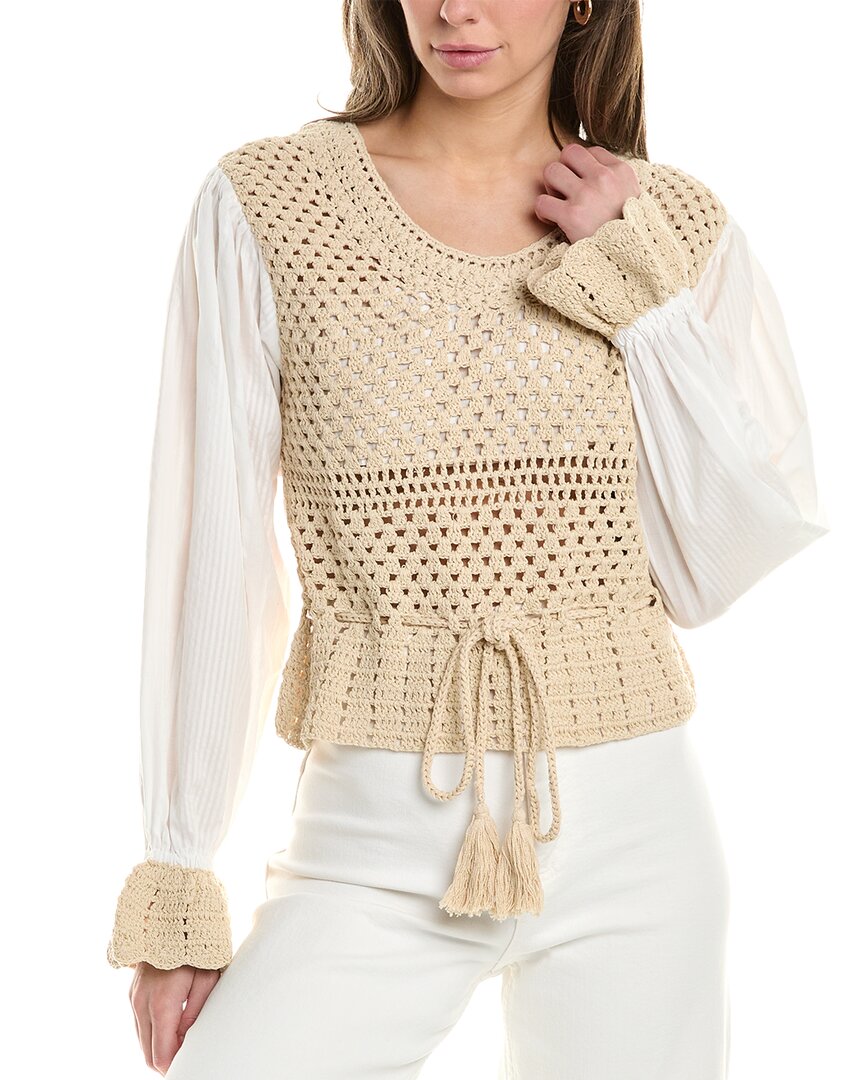 Shop Elan Crochet Top In White