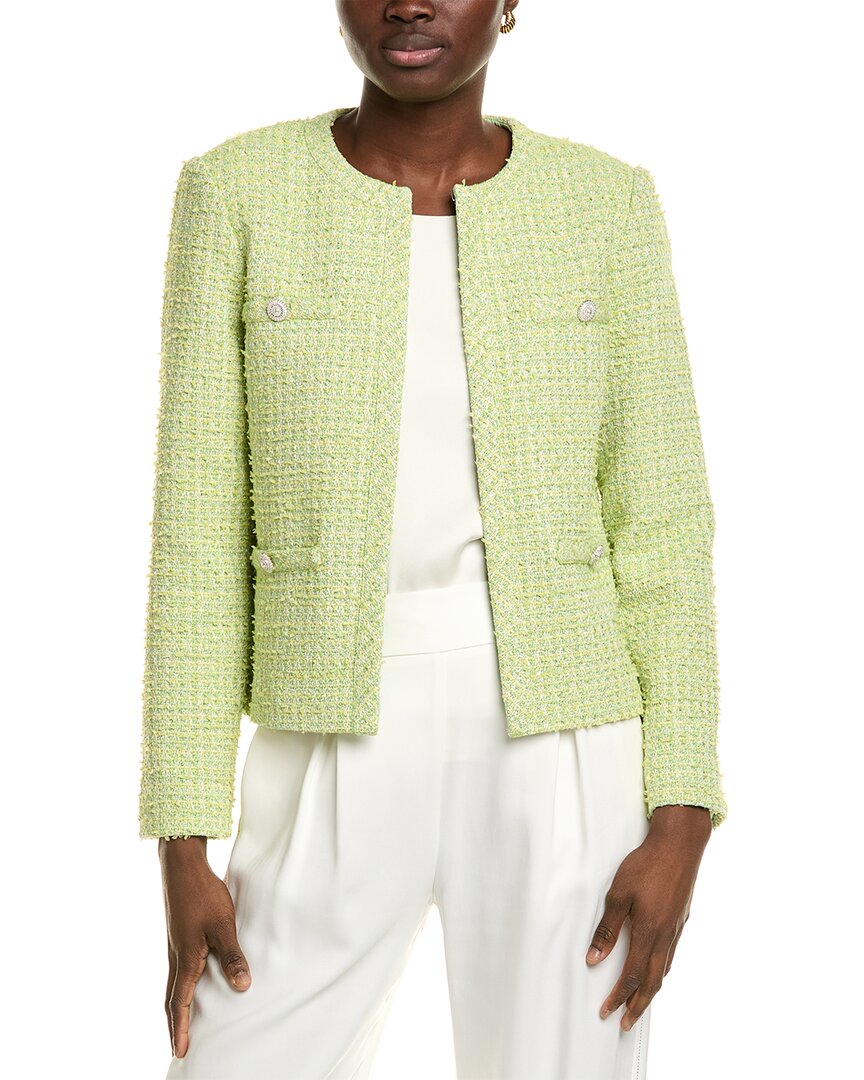 ジャケット・アウター ST JOHN SPORT LIN BROWN TWEED JACKET ST JOHN SPORT LIN BROWN TWEED JACKET