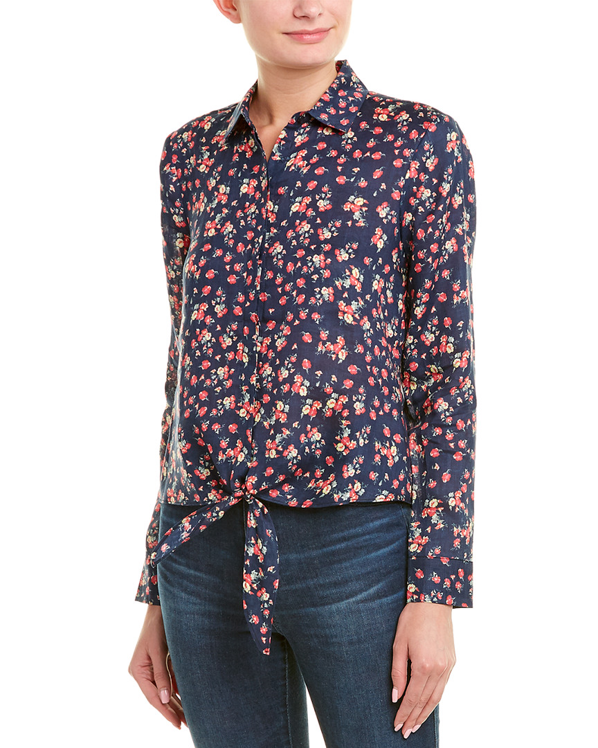 Image of ecru Linen Top