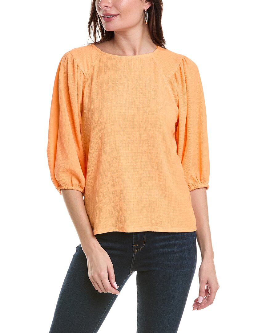 Vince Camuto Puff Sleeve Top In Neutral