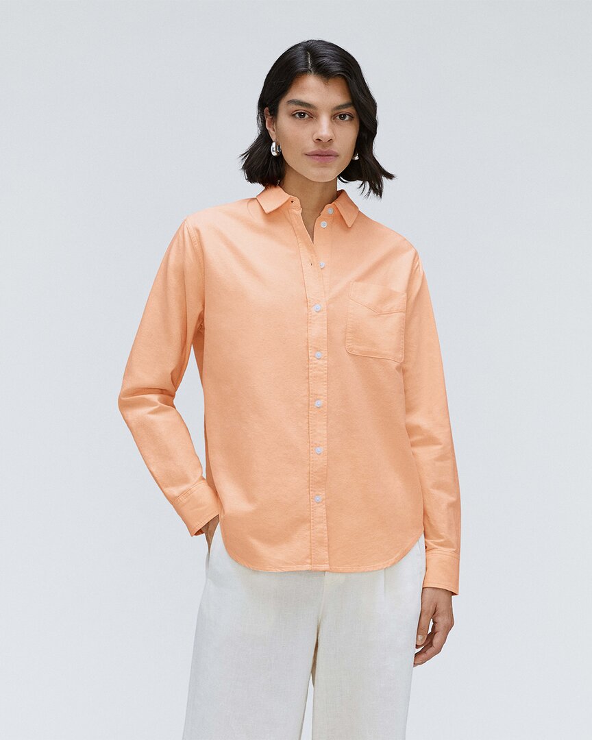 Everlane The Relaxed Oxford Shirt In Orange