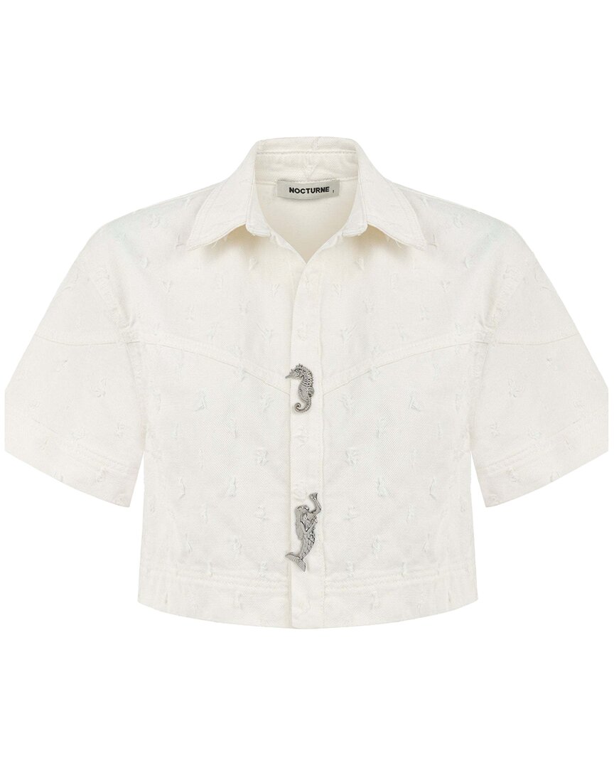 NOCTURNE NOCTURNE ACCESSORY DESIGNED DENIM JACKET