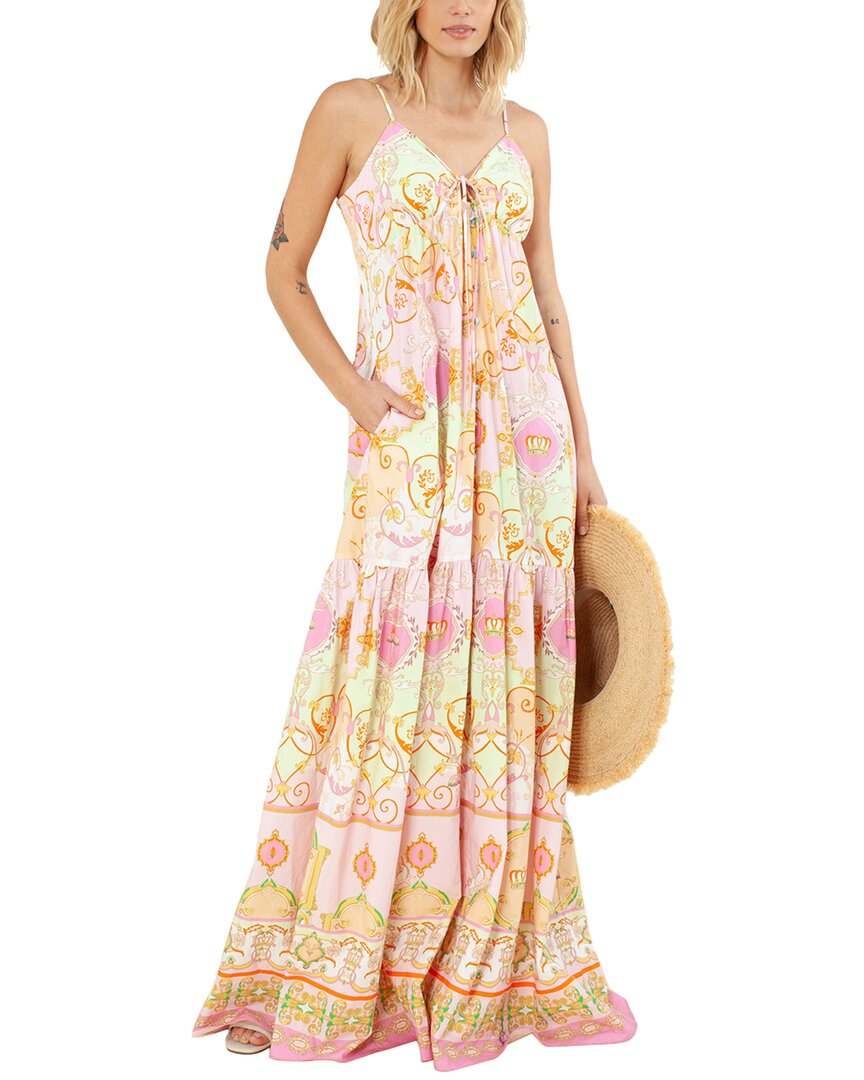 Hale Bob Pink Printed Maxi Dress 35AZ6060 main image 0