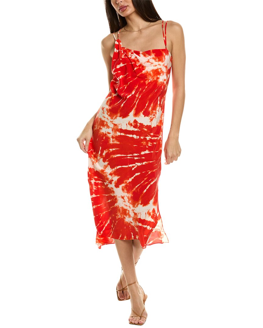Shop Equipment Silvana Silk Slip Dress In Red