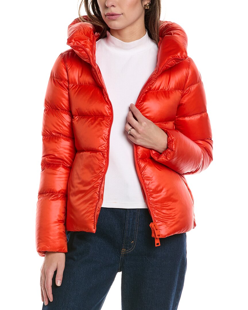 Shop Herno Down Jacket In Orange