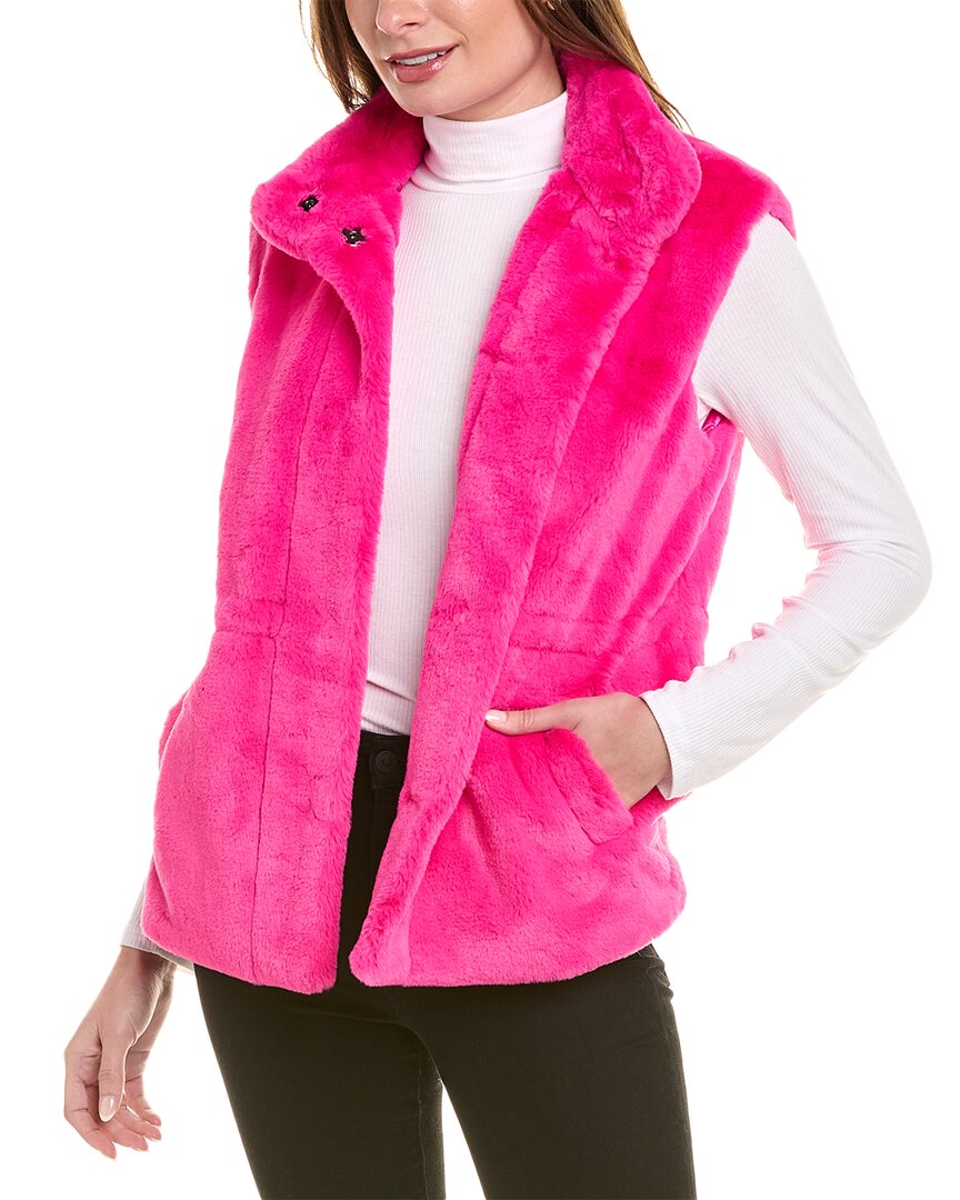 Shop Joseph Ribkoff Plush Vest In Pink