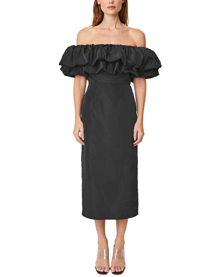 Rhode Viola Dress In Jet Black