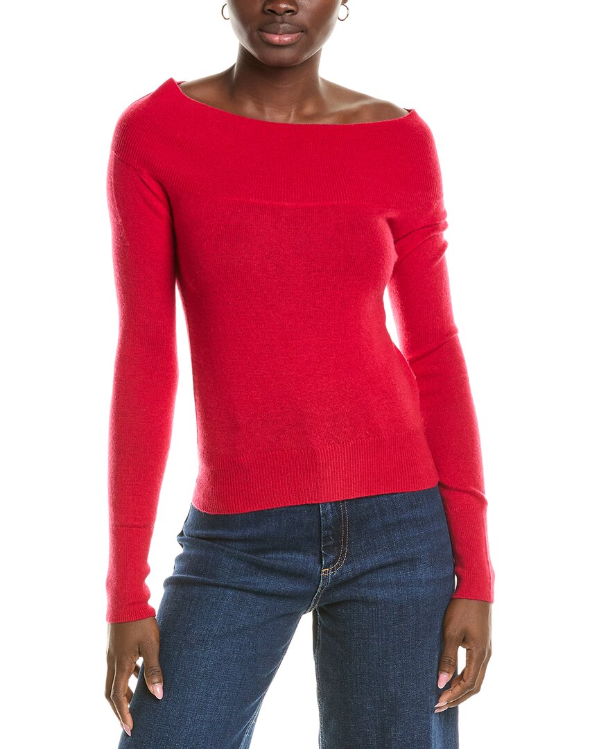 Shop Brodie Cashmere Wool & Cashmere-blend Off The Shoulder Jumper