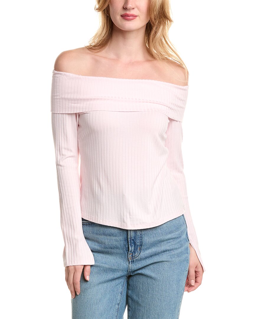 Shop 1.state Off-the-shoulder Top In Pink