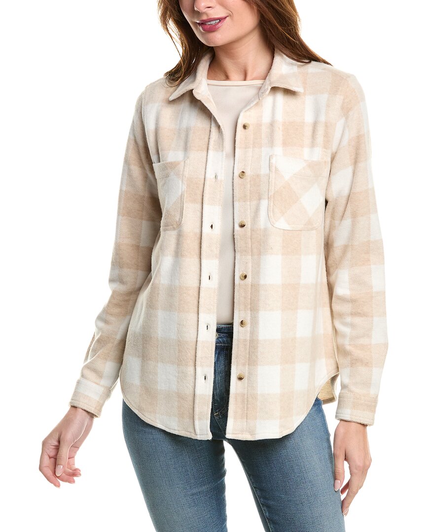 BEACHLUNCHLOUNGE BEACHLUNCHLOUNGE SALLY BRUSHED FLANNEL SHIRT 