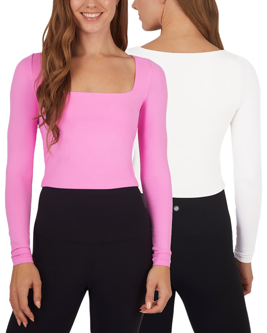 Yogalicious 2pk Contour Olivia Crop Shirt