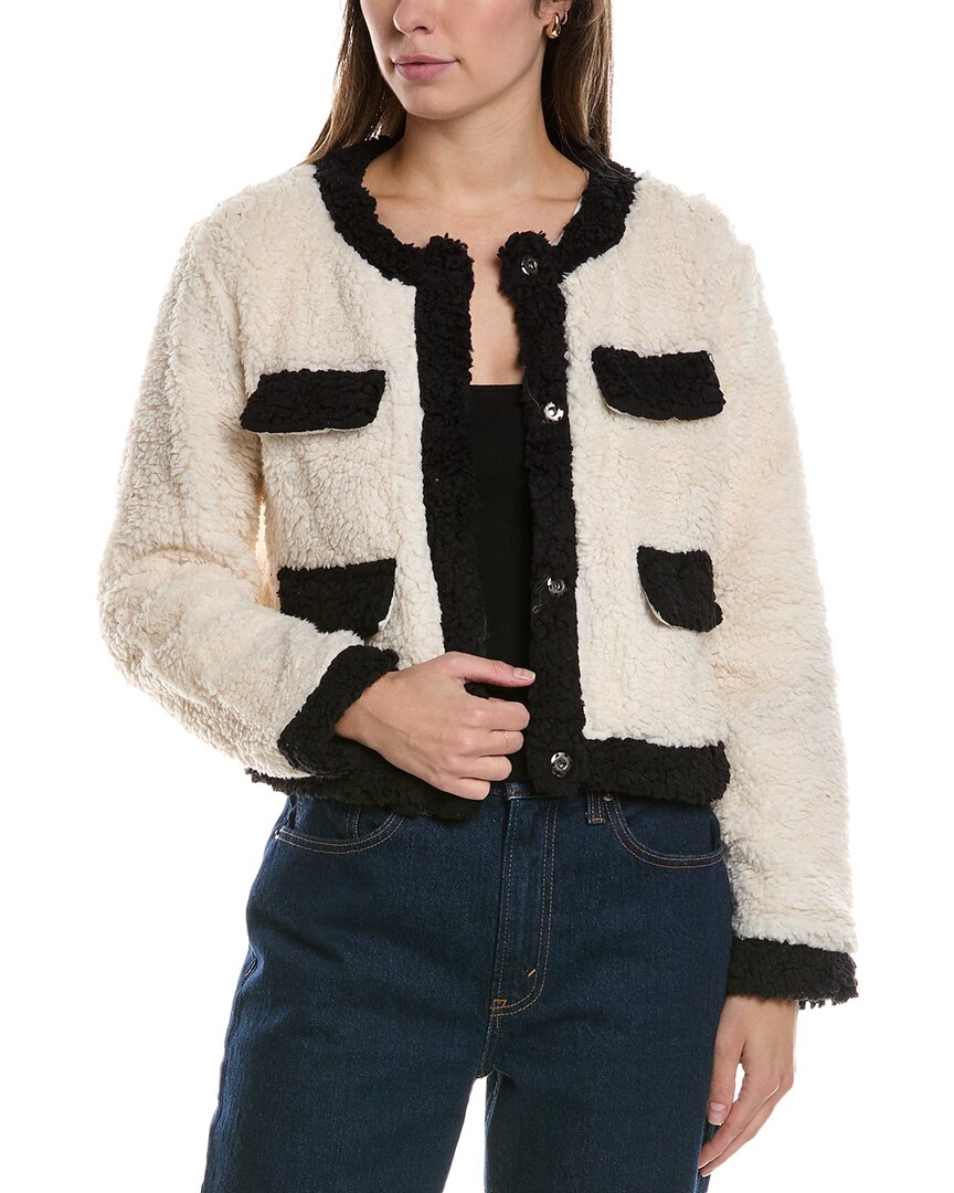 Meiven Sherpa Jacket In White