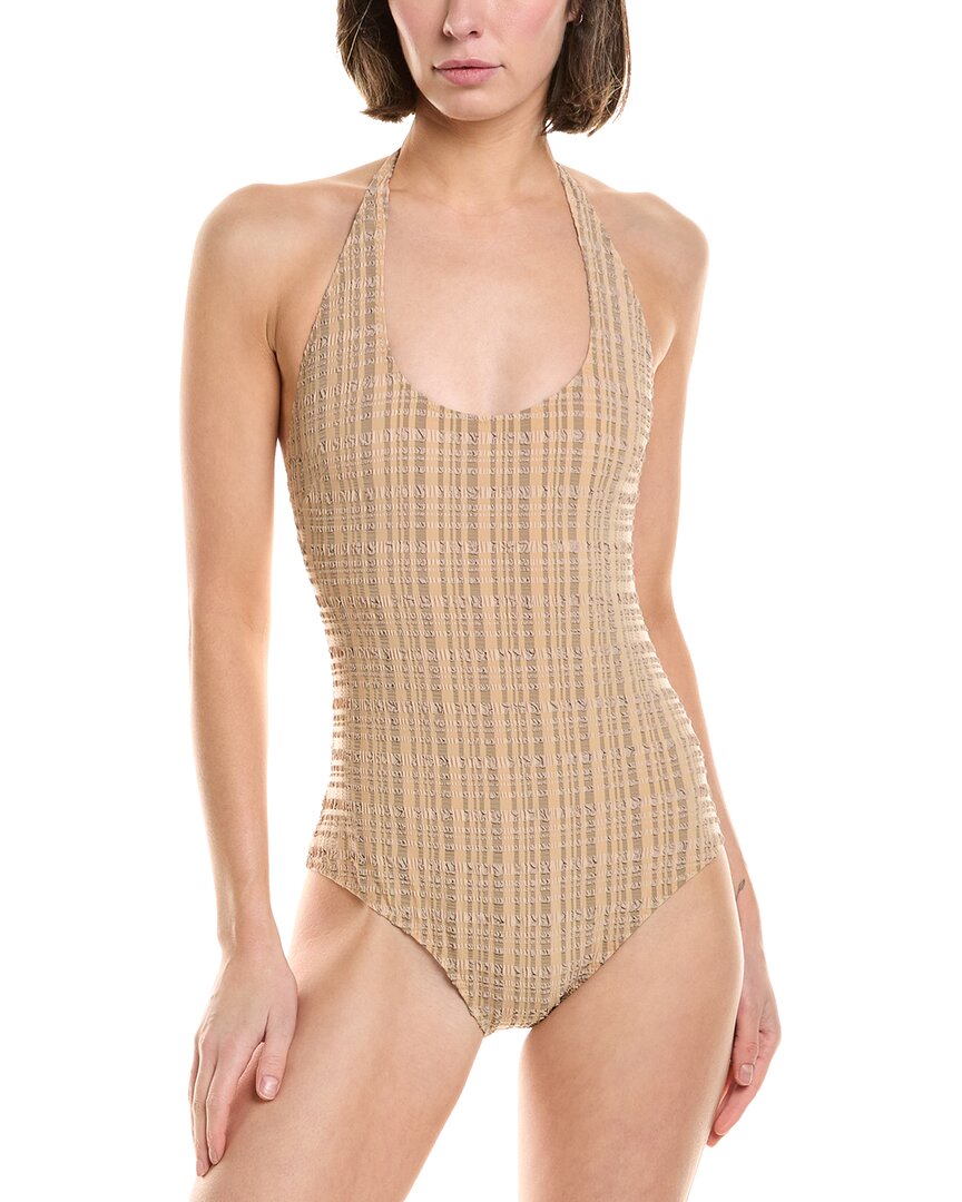 Lisa Marie Fernandez Lis Marie Fernandez Amber Maillot One-piece In Beige