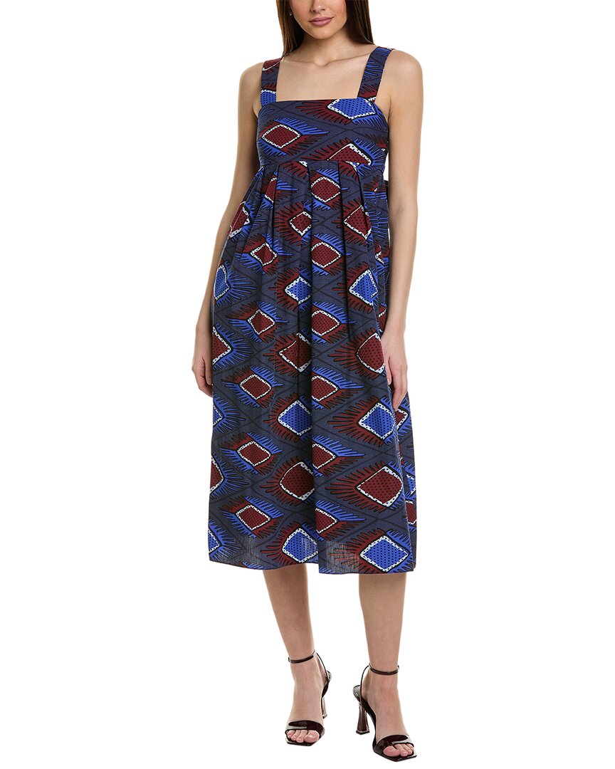 Max Mara Weekend Tana Midi Dress In Blue