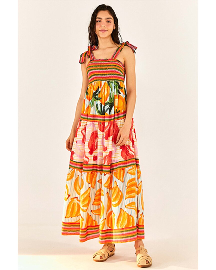 Shop Farm Rio Fruits Scarves Tiered Maxi Dress