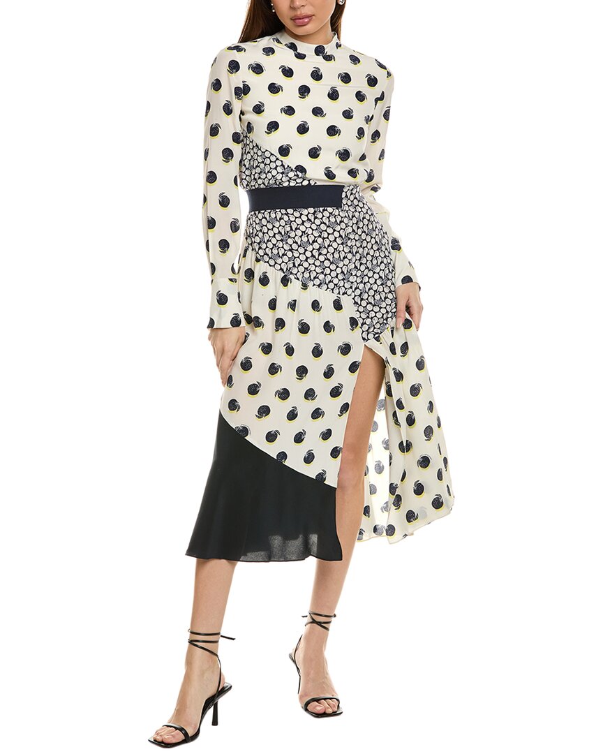 Stella Mccartney Amora Silk Maxi Dress In White