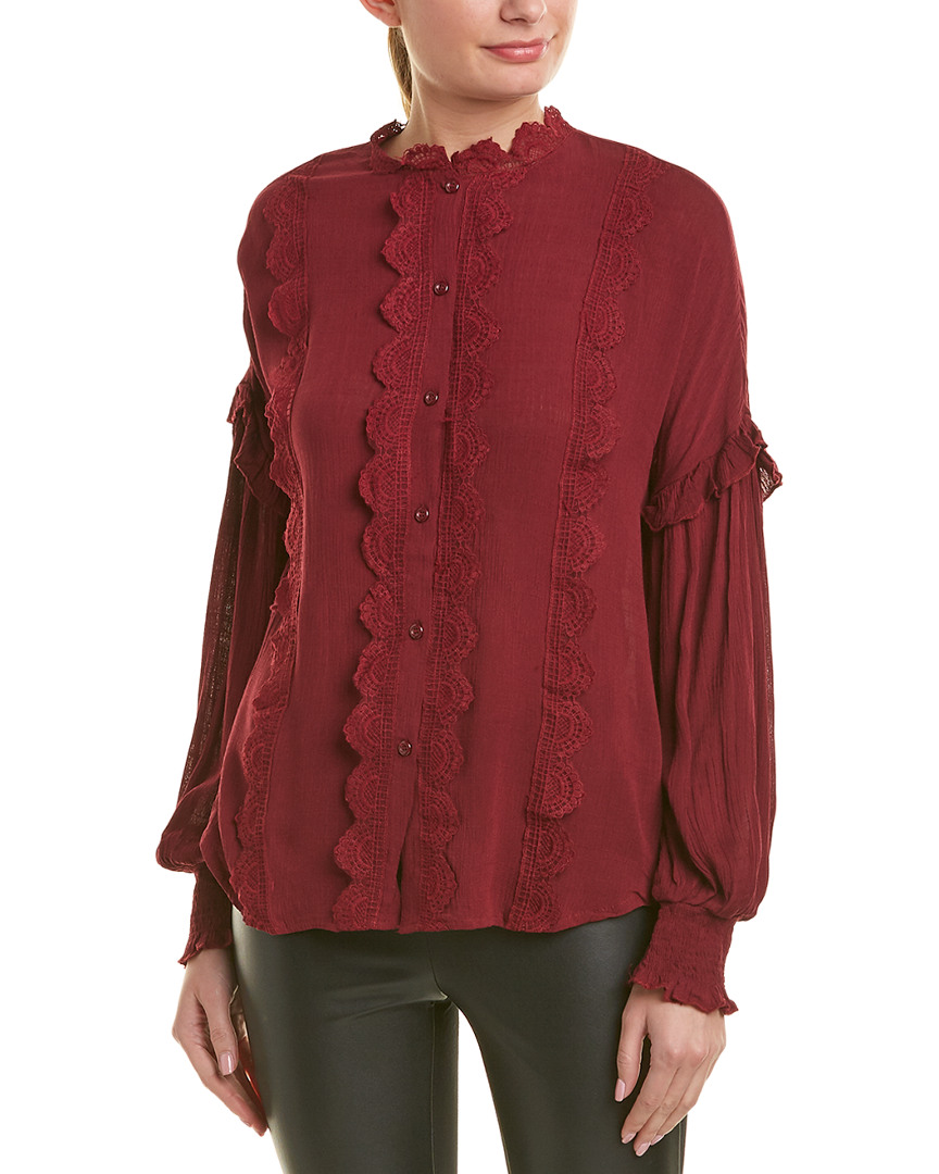 Image of Aiden Lace-Trim Top