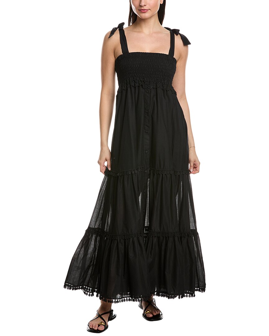 Shop Charo Ruiz Ibiza Delphinus Maxi Dress In Black
