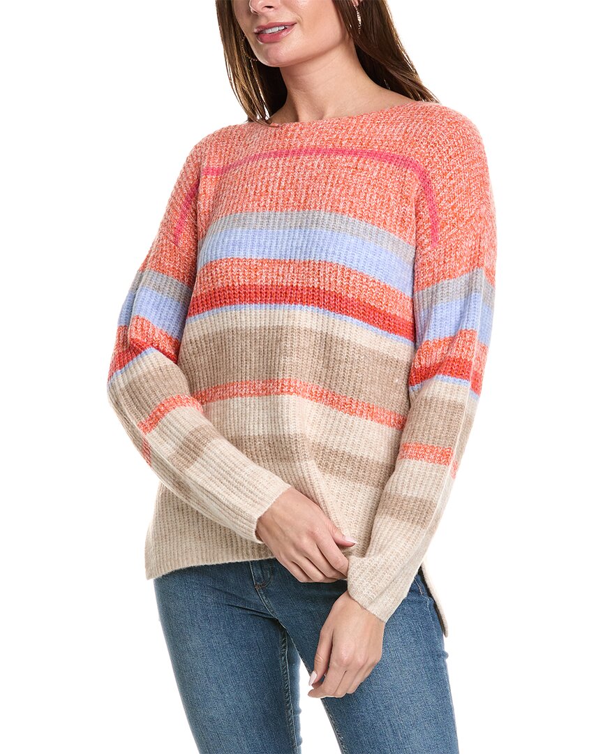 Shop Ost Stripe Sweater In Brown