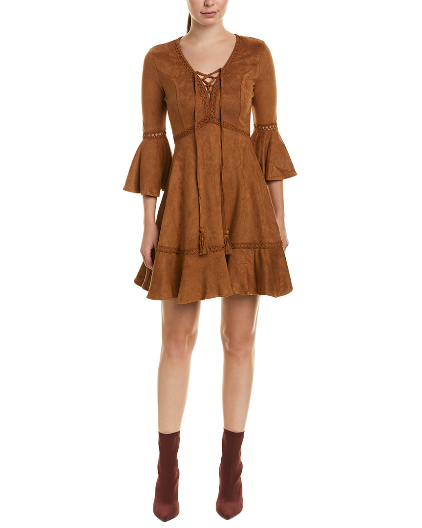 Image of Flying Tomato Lace-Up A-Line Dress