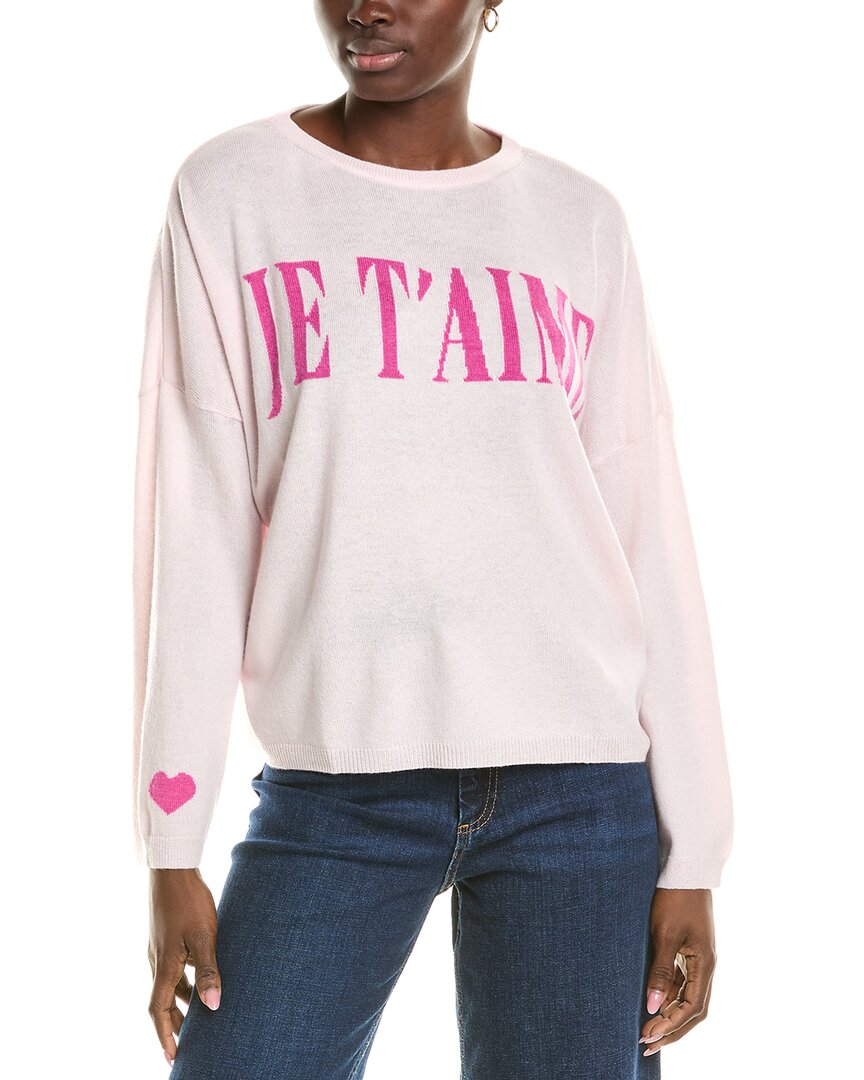 Shop Brodie Cashmere Wool & Cashmere-blend Je Taime Jumper