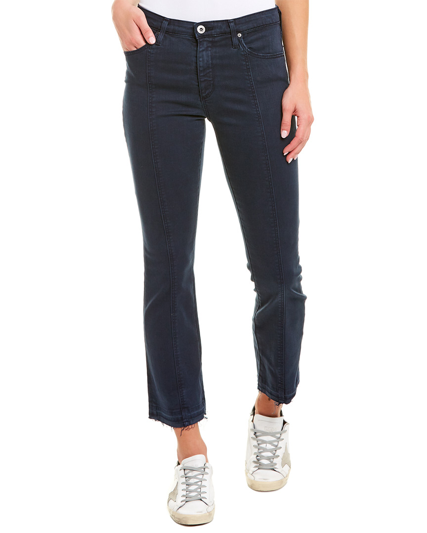 Ag Jeans The Jodi Blue High-Rise Slim Flare Crop Blue Women's | eBay