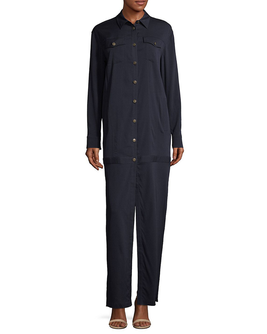 Image of T by Alexander Wang Silk-Blend Jumpsuit