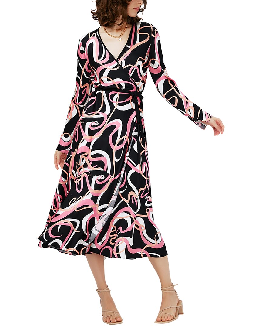 Diane Von Furstenberg Anika Printed Crepe Midi Wrap Dress