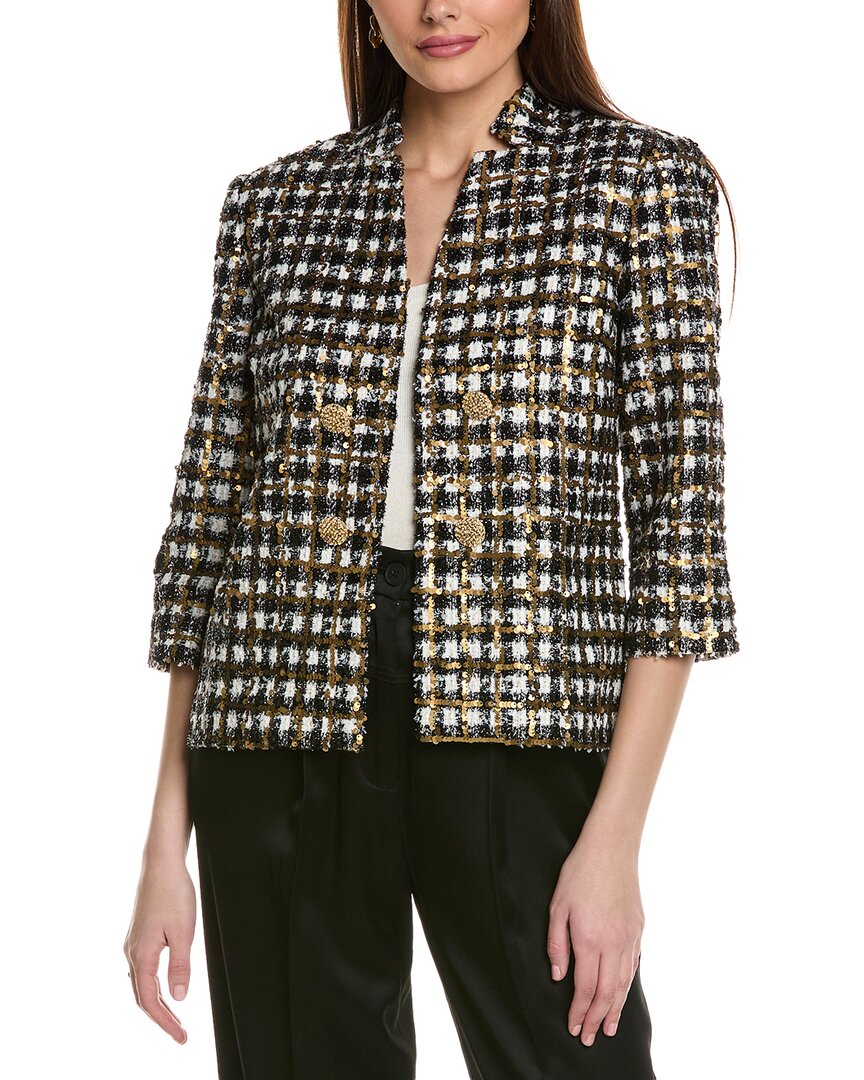 ST JOHN ST. JOHN EMBROIDERED TWEED JACKET