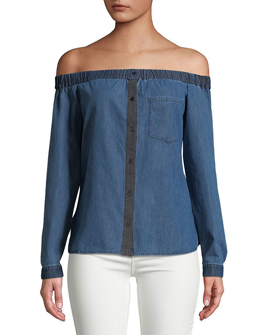 Image of Bailey Off-The-Shoulder Denim Top