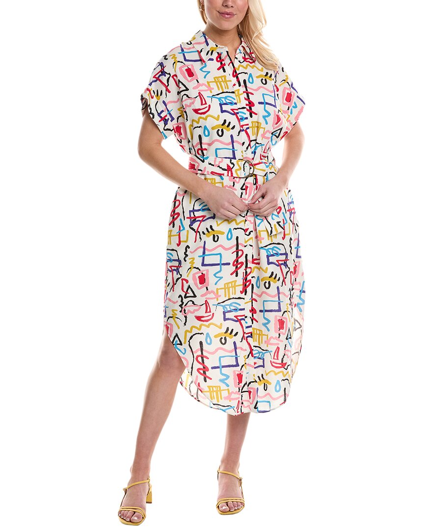 CROSBY BY MOLLIE BURCH CROSBY BY MOLLIE BURCH HANNAH LINEN-BLEND SHIRTDRESS