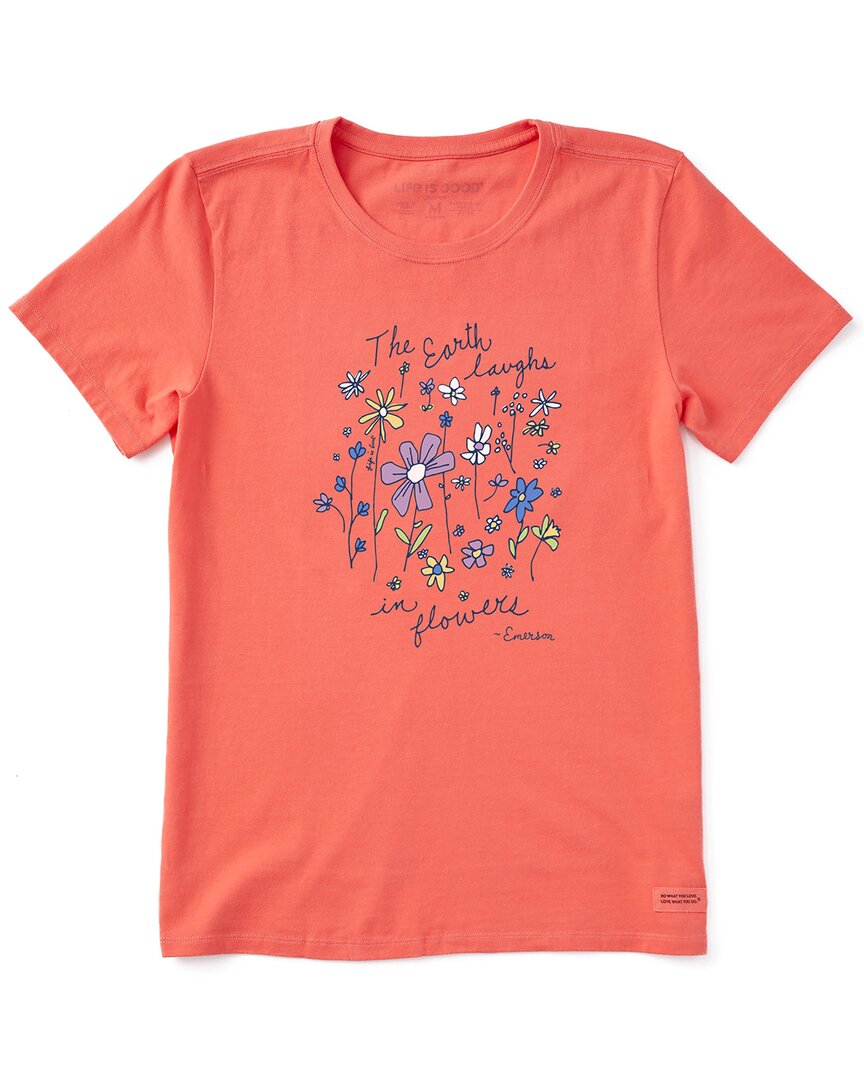 Life Is Good ® Crusher-lite T-shirt In Orange