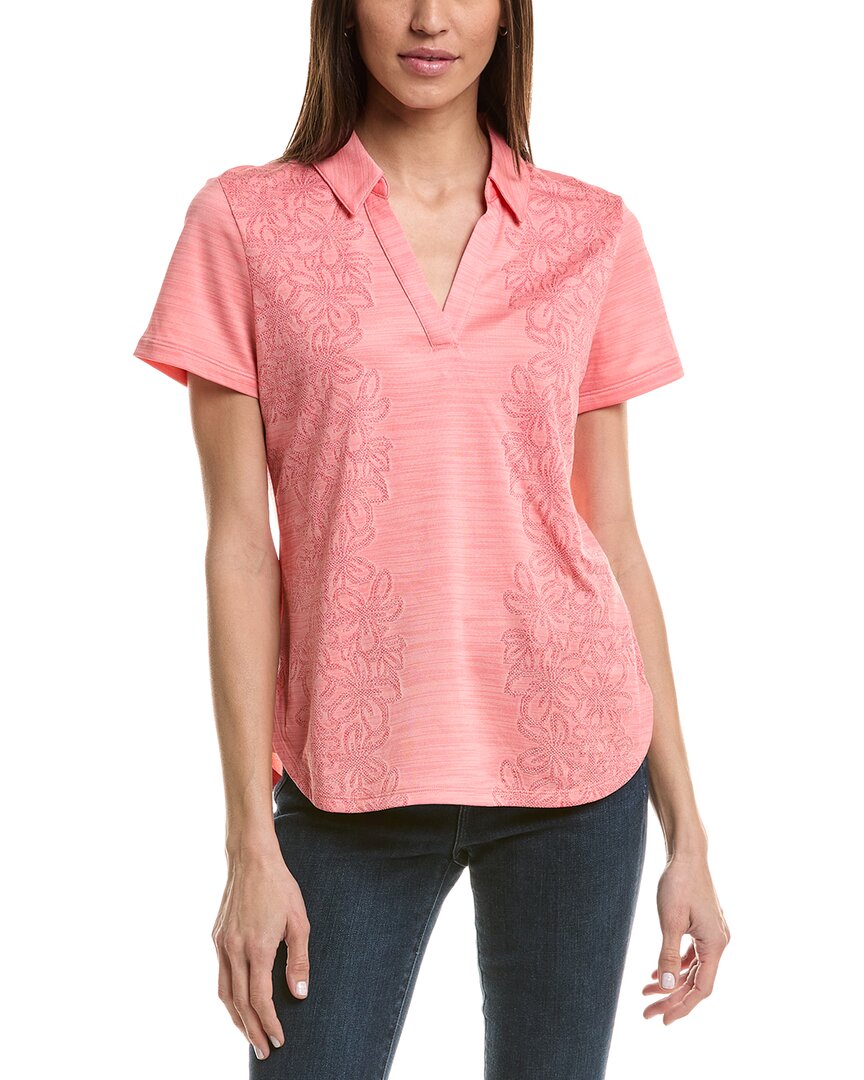 Tommy Bahama Palm Coast Floral Engineered Polo Shirt In Orange