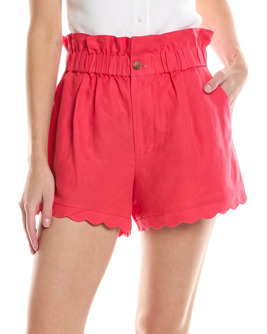 7 FOR ALL MANKIND 7 FOR ALL MANKIND PAPERBAG TAILORED LINEN-BLEND SHORT