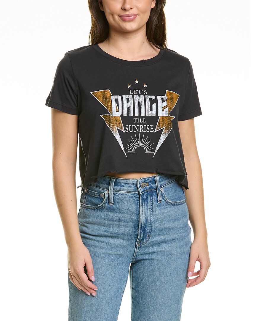 Prince Peter Graphic Cropped T-shirt In Black