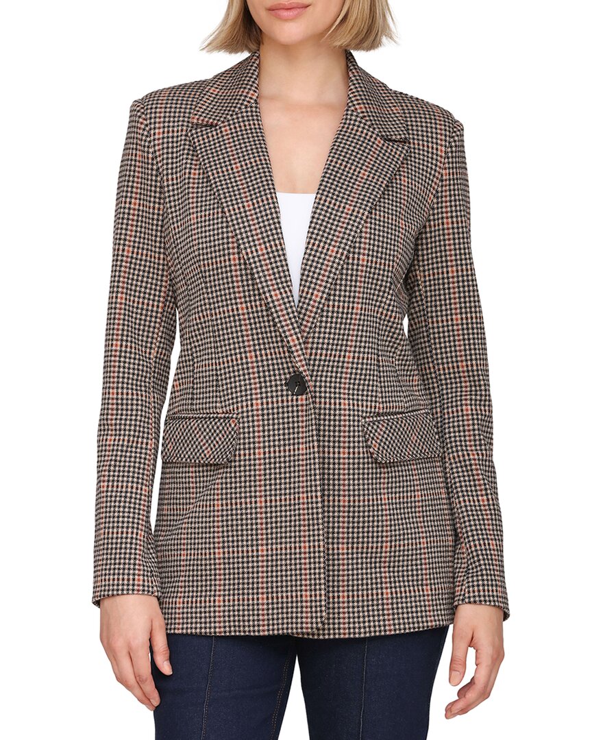 Bagatelle Tailored One-button Blazer In Brown