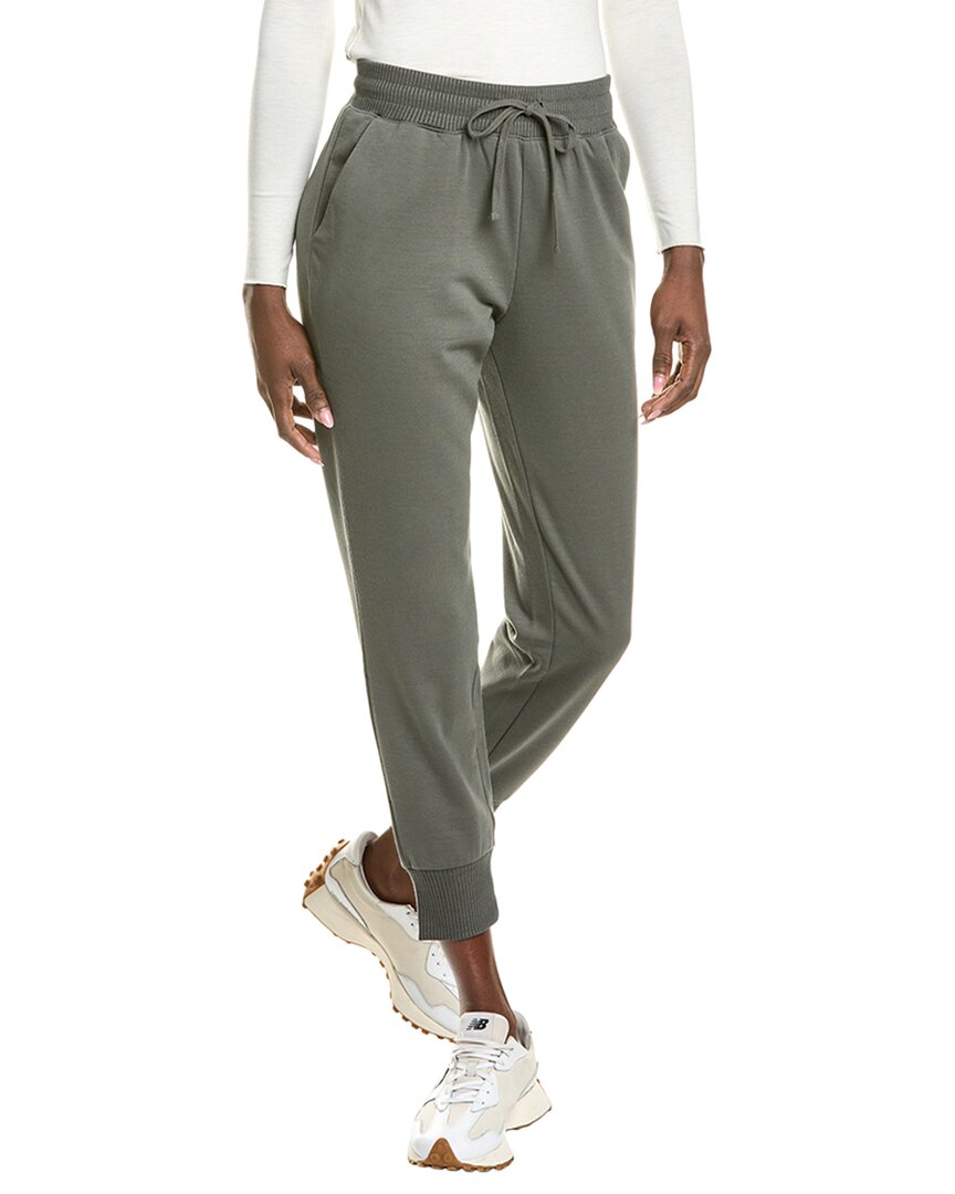 Splendid Tie Waist Waffle Stitch Scuba Joggers In Green