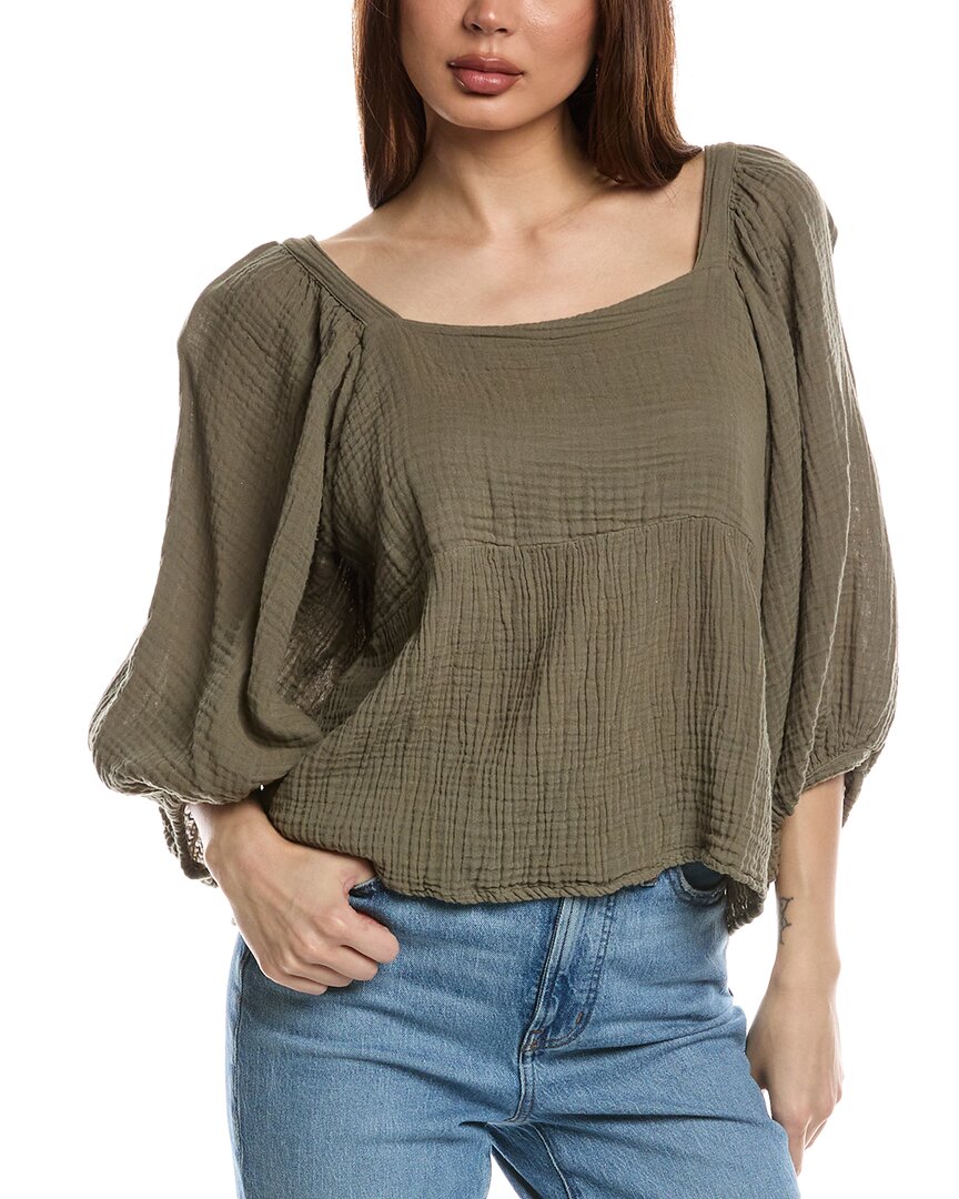 Michael Stars Patsy Top In Green