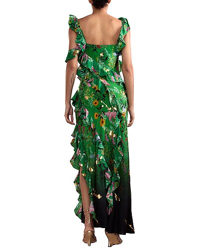Secret Garden Silk Maxi Dress