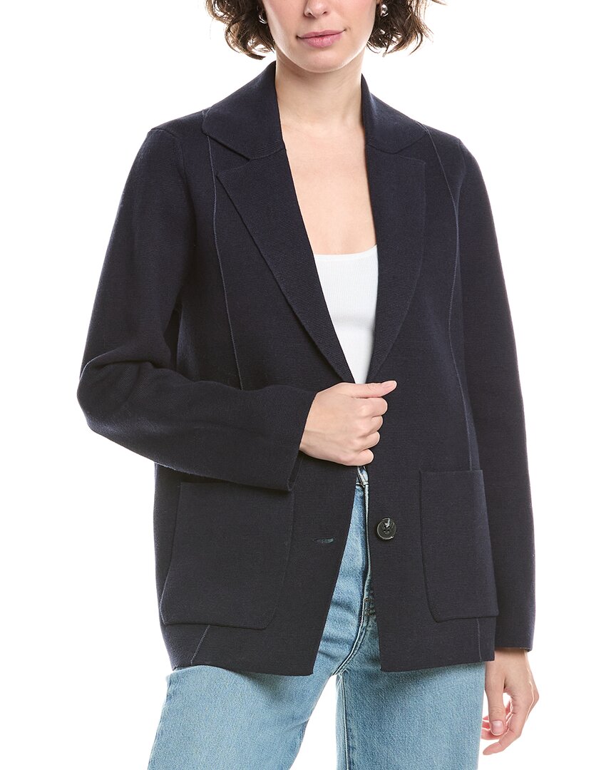 Incashmere In2 By  Seamed Cashmere-blend Blazer In Blue